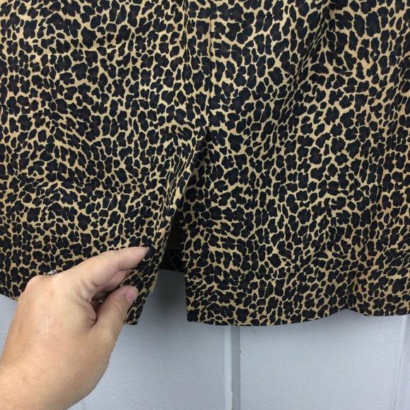 J. Crew Leopard Beige Pencil Skirt, Lined, Career Piece, Size 4 - Picture 10 of 12